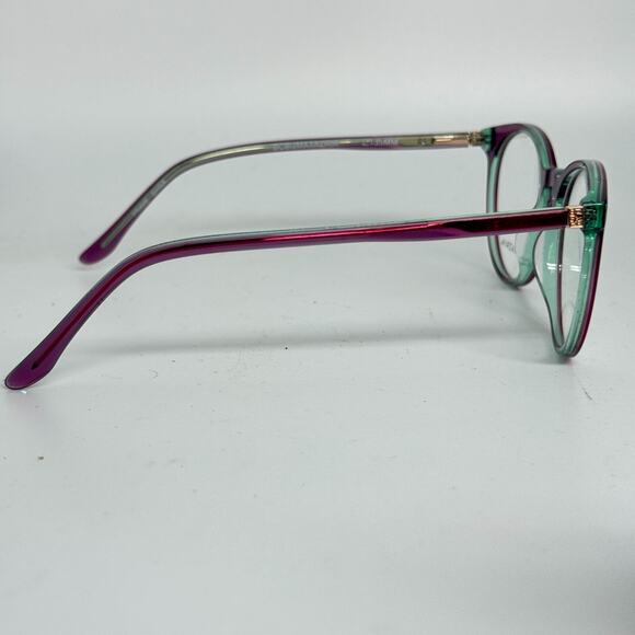 BCBGMAXAZRIA Marina Plum Laminate 49/18/135 Eyeglass Frame H17621 - Picture 4 of 9
